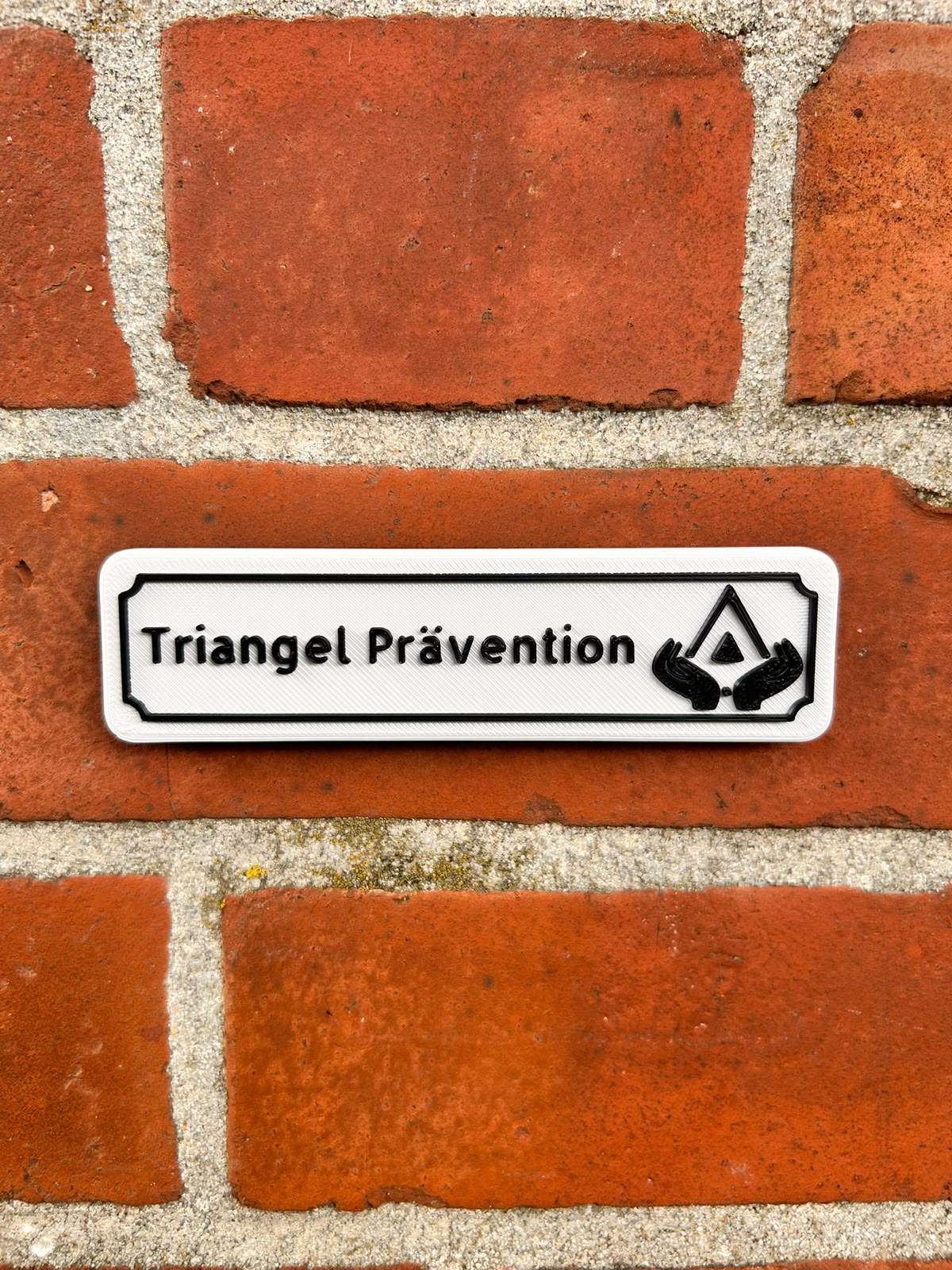 Individuelles Klingelschild für Triangel-Prävention